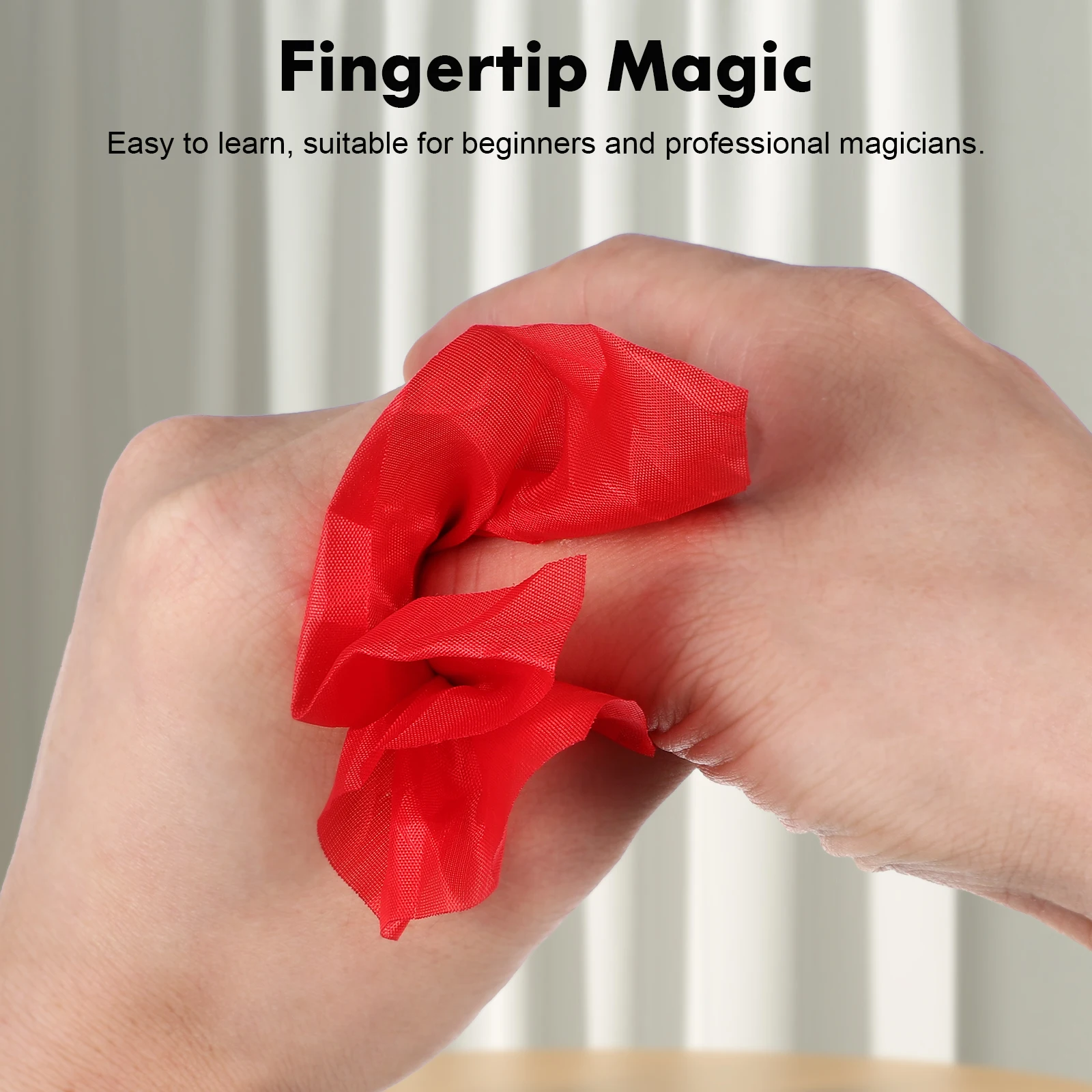 

6 set Trick Props Simulation Finger Cots Fake Fingers For Stage Performance Magician Silk Scarves Conjuring Tools Reusable