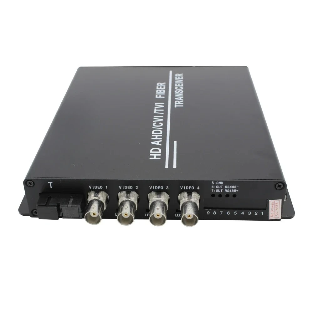2025 Brand New CVI TVI 1080p 4Ch BNC+1Fiber Coaxial Video Multiplexer Transmitter/Receiver Fiber Optic Video Converter