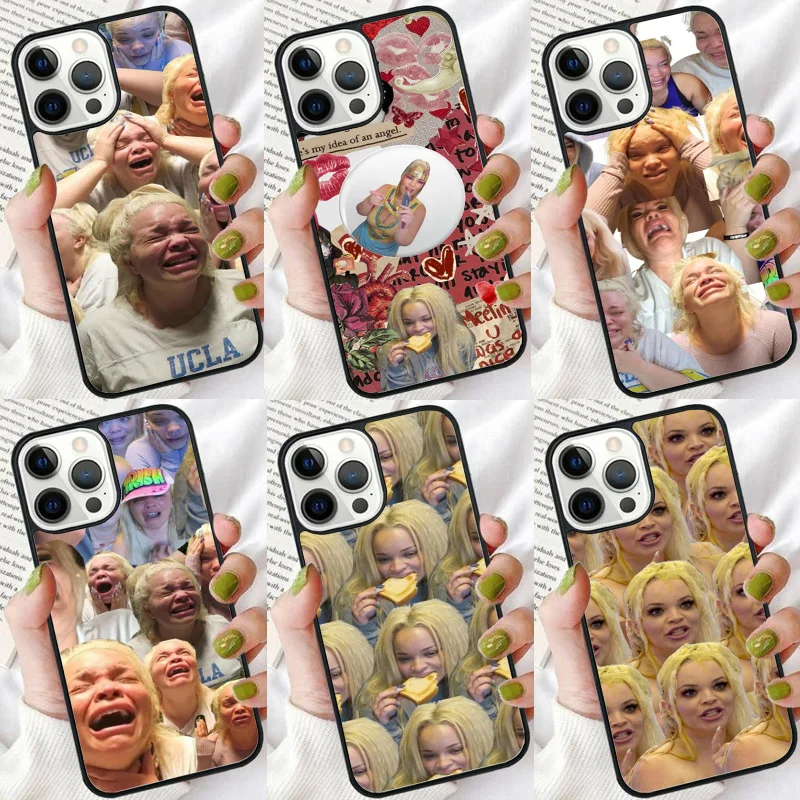 Trisha Paytas Mood Phone Case For iphone SE2020 15 14 6 7 8 plus XR XS 11 12 13 Pro max Soft Bumper Shell Cover coque