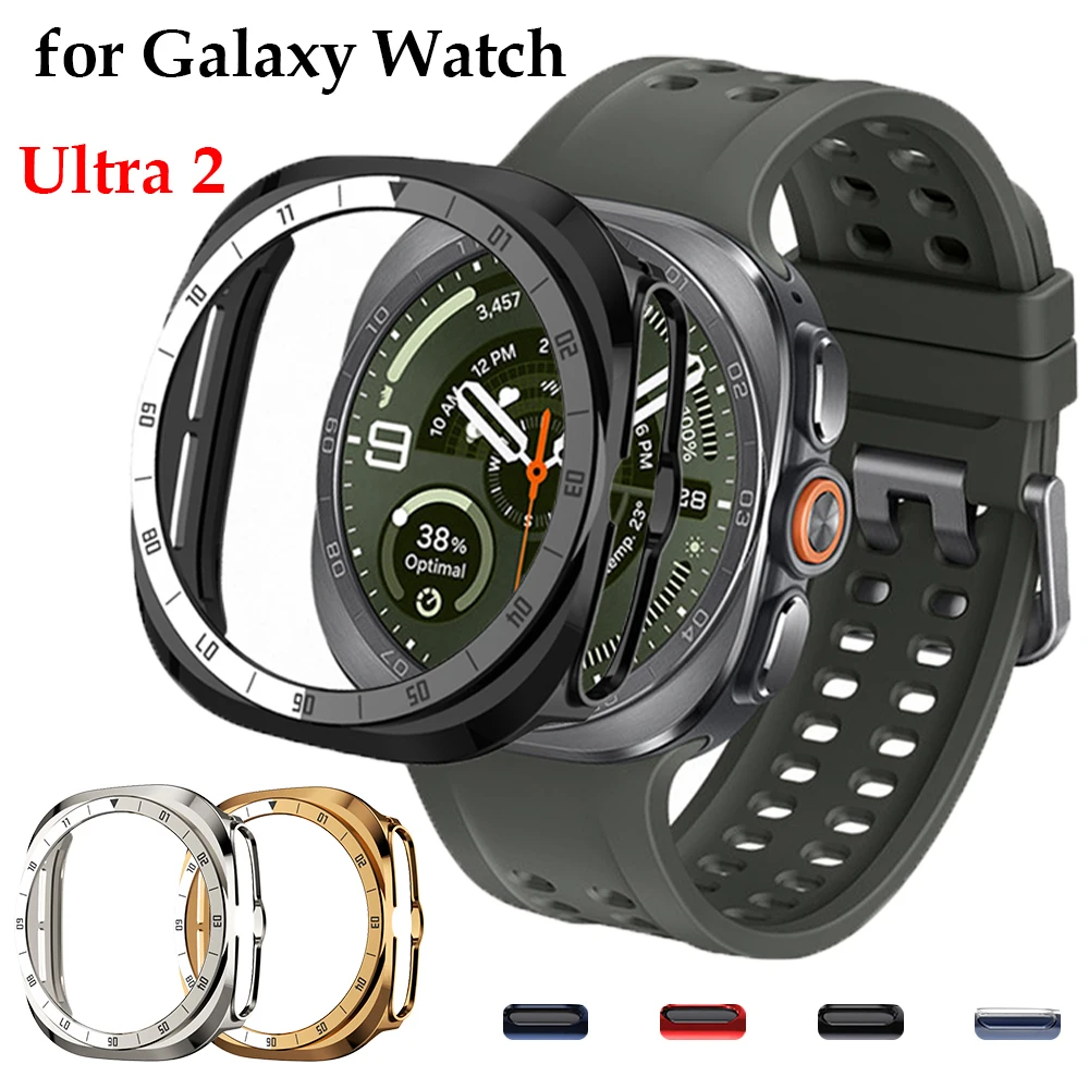 Hard PC Case for Samsung Galaxy Watch Ultra2 47mm Smartwatch Protective Bumber Shell Scale Bezel+Cover For Galaxy 2026 Ultra 2