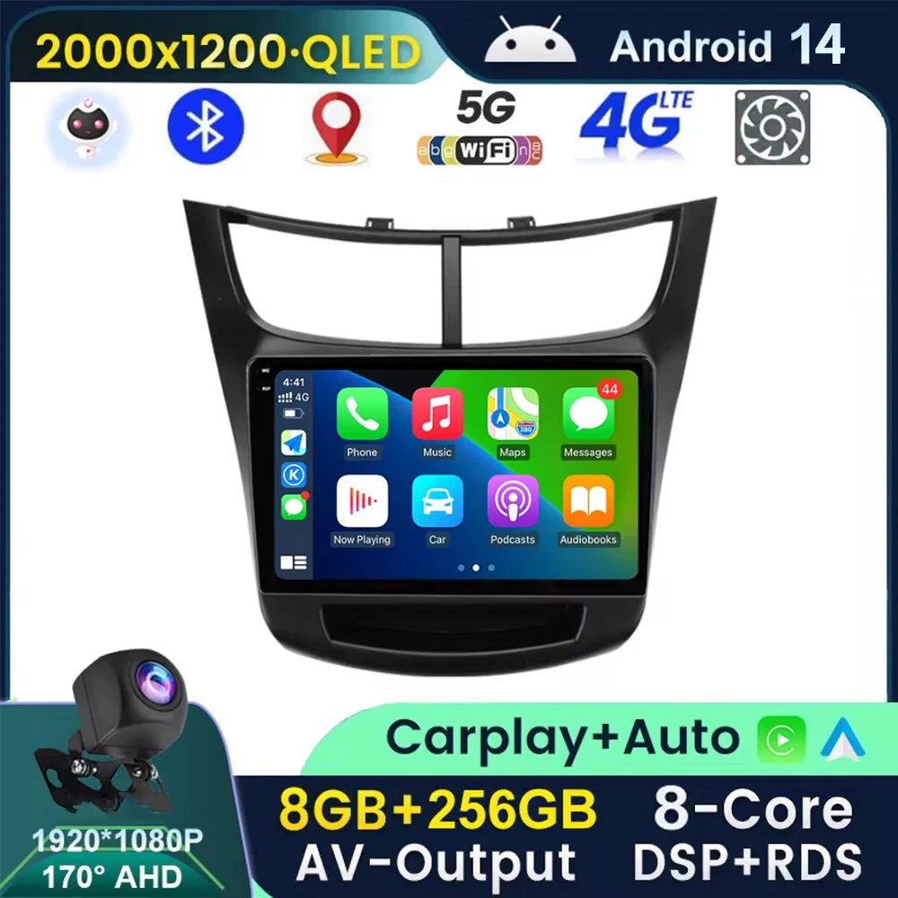 

Автомагнитола 4G DSP на Android 14 для Chevrolet Sail Aveo 2015- 2019