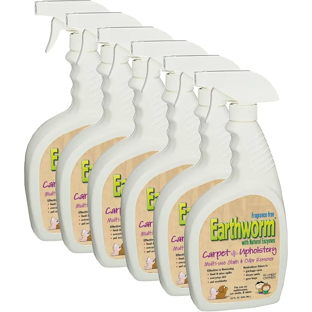 

Carpet & Upholstery Cleaner Spot & Stain Remover - Natural Enzymes, Safer For Family, Ly Responsible - 22 Oz (Pa Of Six