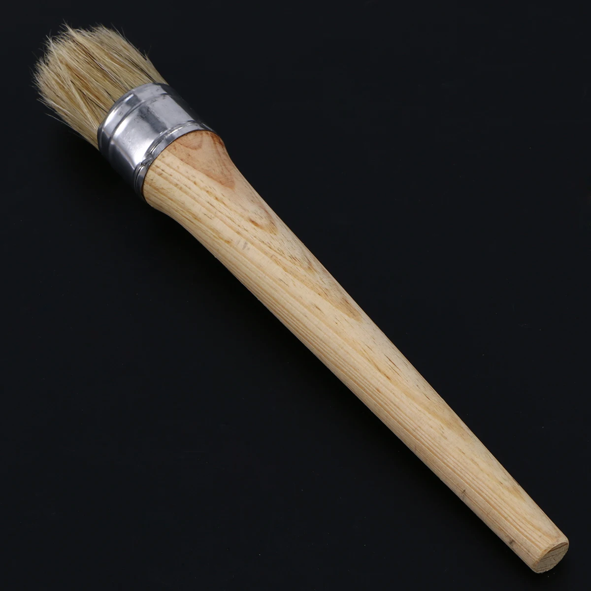 

30Mm Round Brush Waxing Wood Furniture Painting Brush Restoration Durable Large Head Smooth Finish Art Supplies