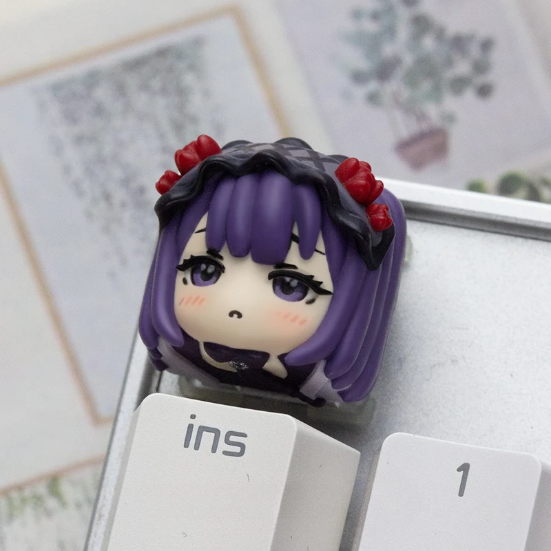 MAIMOOO Kitagawa Marin Keycap 1PC Resin Material Cute Q Version Anime Girl Keycaps for DIY Mechanical Keyboard Personalized ESC