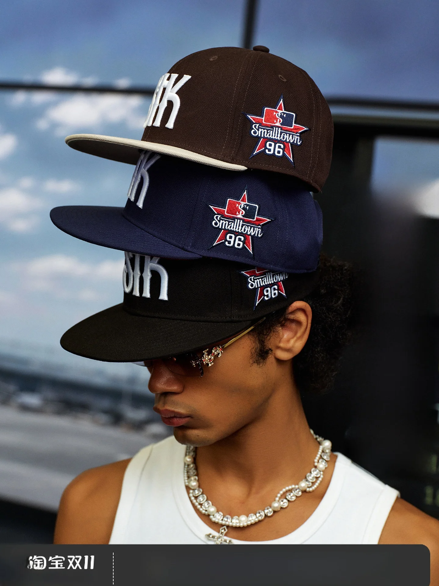 Fashionable Street Style Baseball Cap STK SmallTownKid Sun Protection Embroidery Board Hat Versatile Leather Cap for All Seasons