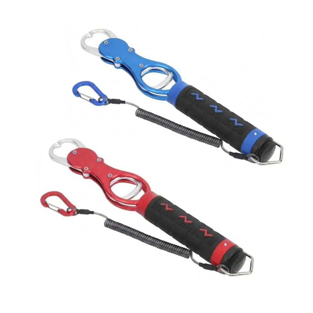 Durable Aluminum Alloy Fish Controller Built-in Scale Non-Slip Handle Fish Grip Lightweight 28cm Fish Grabber Outdoor Adventures