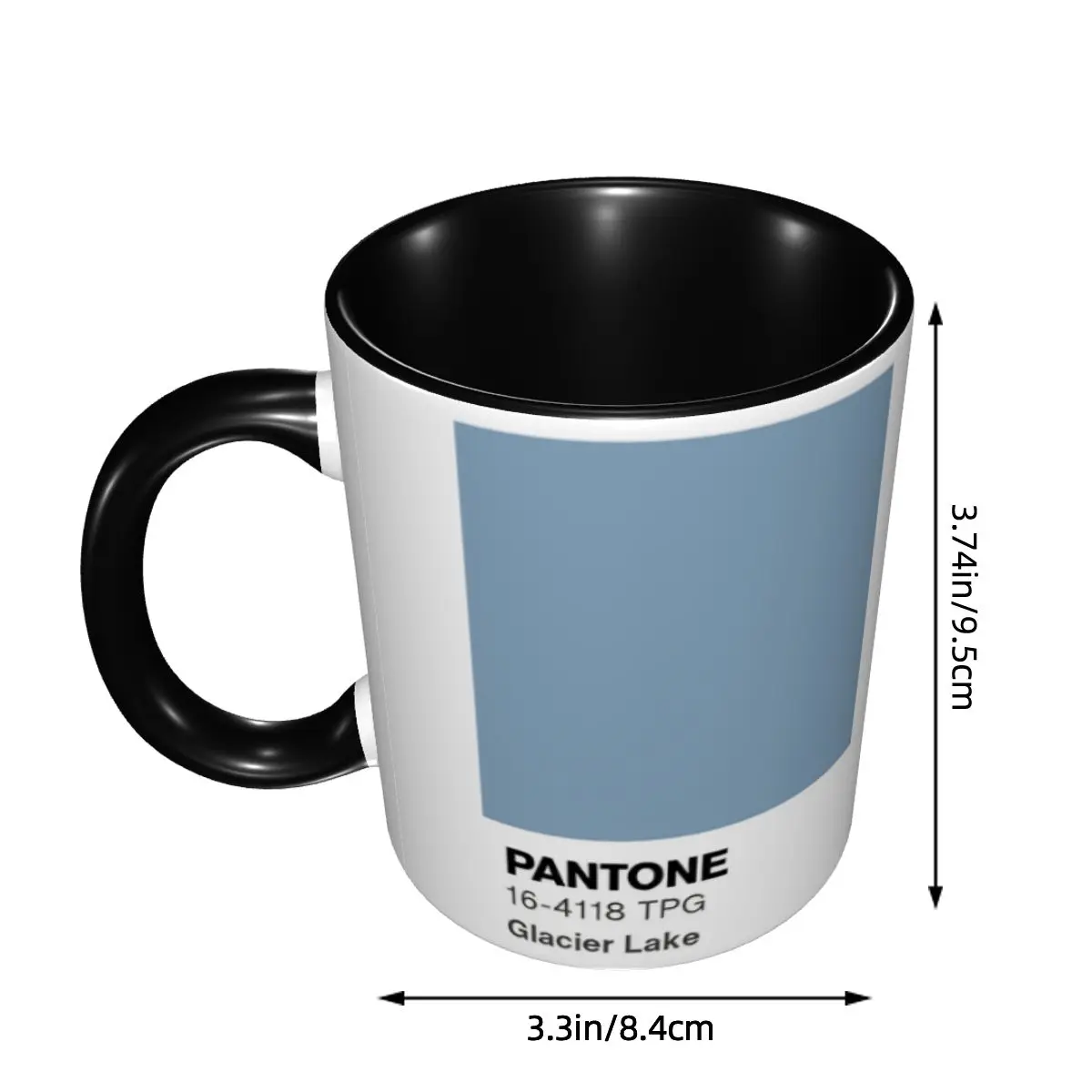 DIY Pantones Glacier Lake Ceramic Mug Personalized Coffee Cups Creative Gift