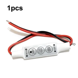 NEW 12V Mini 3 Keys Single Color LED Controller Brightness Dimmer for Led 3528 5050 Strip Light 1pcs