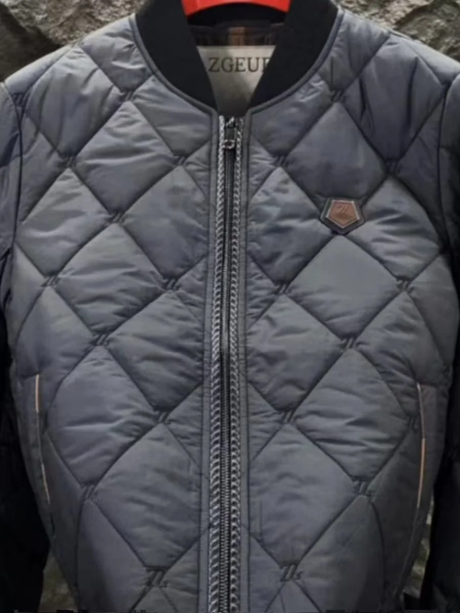 

Теплая повседневная длинная мужская куртка из хлопка, модная, приталенная, трендовая, зимняя, новинка, Tagkita Stand Fit