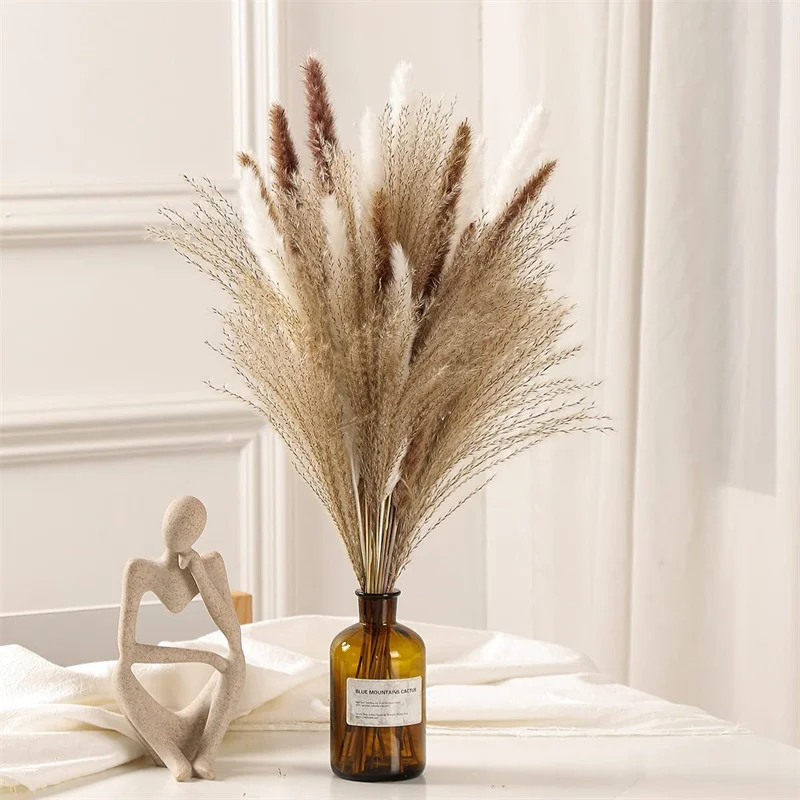 60pcs Dried Pampas Grass Decor,17\