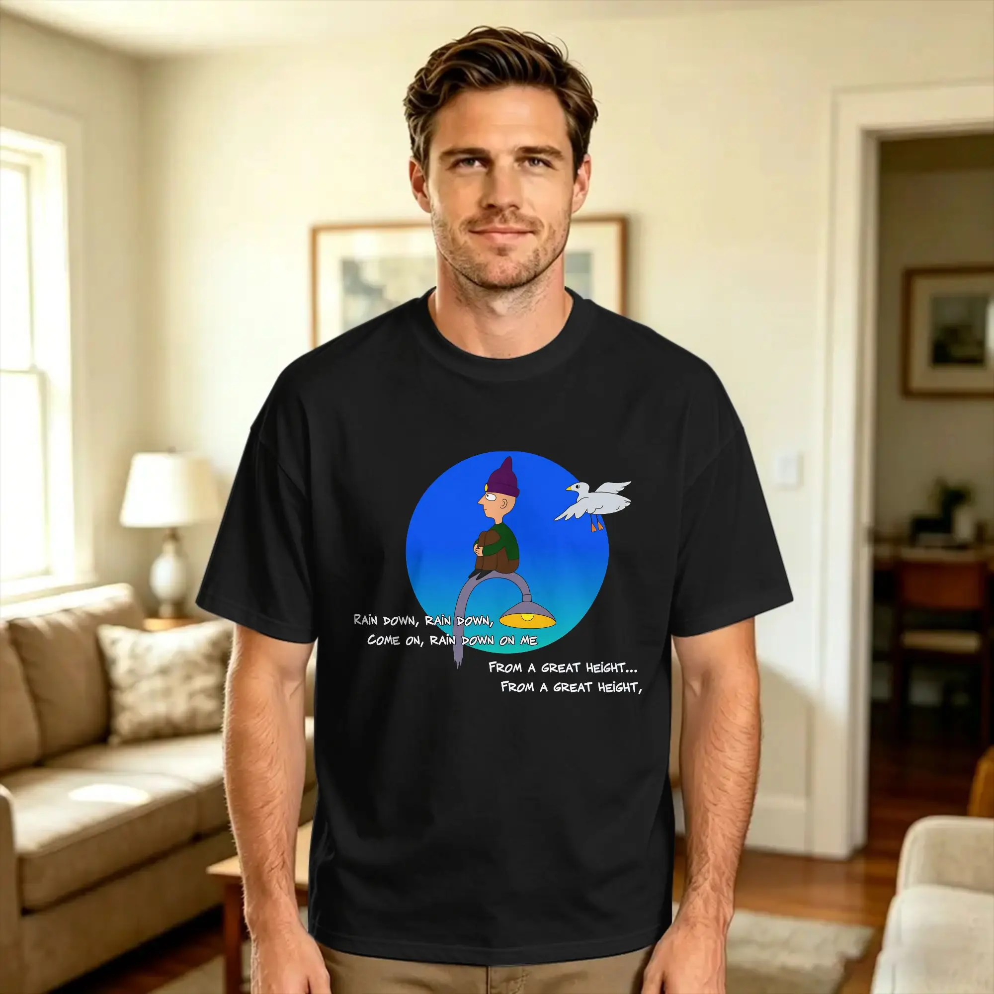 Radiohead Paranoid android lyric Cotton T Shirt For Man Beach  Vintage T Shirts Fashion Tee Shirt Oversized Printed Tops