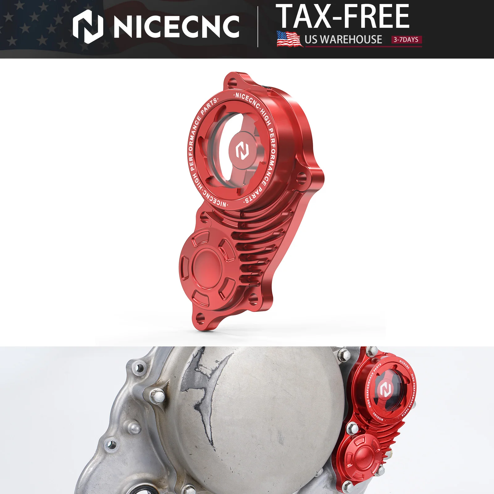 NICECNC لهوندا XR650R XR 650 R 2000-2007 2006 2005 2004 2003 2002 2001 دراجة نارية فلتر زيت غطاء تغليف CNC الخام الألومنيوم