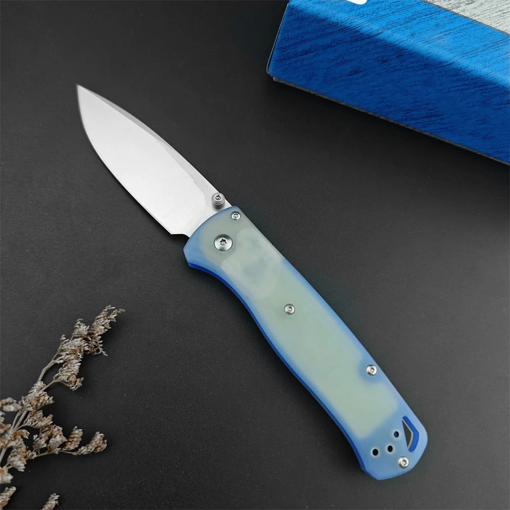 G10 Handle BM 535 Bugout Folding Knife 8C13Mov Blade Outdoor Camping Pocket Knife Utility Fruit Tactical Knife EDC Multi Tool