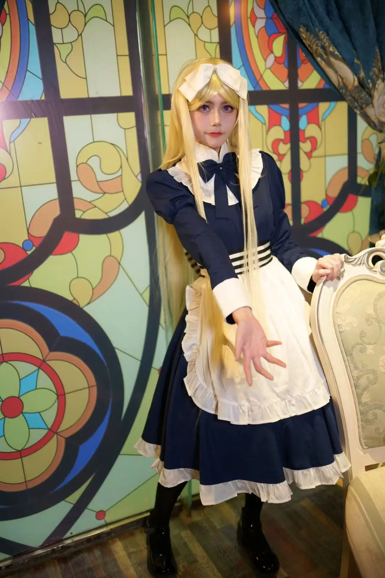 Sweet Lolita Maid Dress Cosplay Outfit for Anime Fans