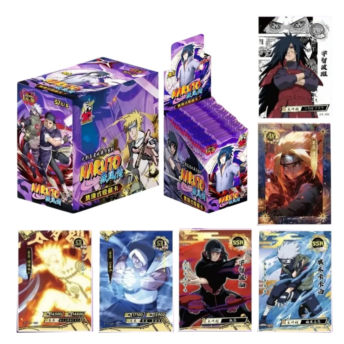 

Genuine Naruto Collection Card Series Shippuden Vol.2 Trading Card Game Anime Anime Peripheral Battle Collection Cards Kids Gift