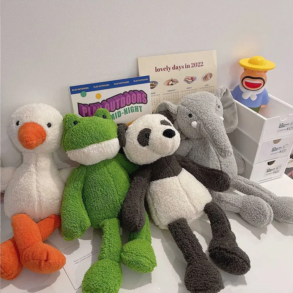 35 cm adorabili gambe lunghe simpatico coniglietto rana elefante panda morbido peluche animali del fumetto giocattolo per bambini bambola giocattolo regali per bambini