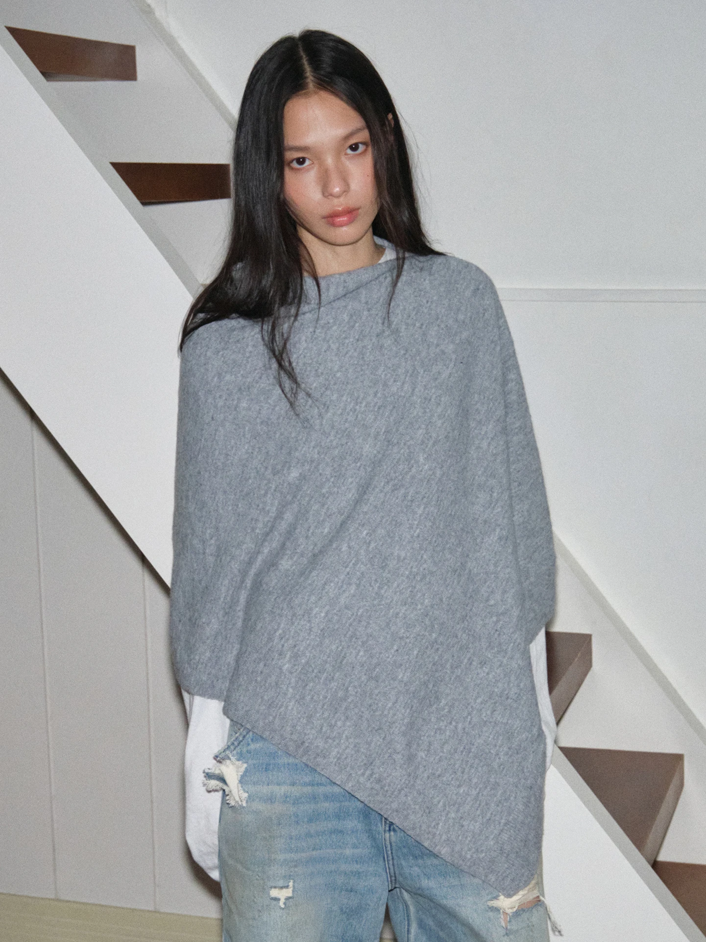 zheng-ba-wan-ウールニットショールファッショナブルな重ね着個性マッチ秋冬暖かい三角スカーフ女性用
