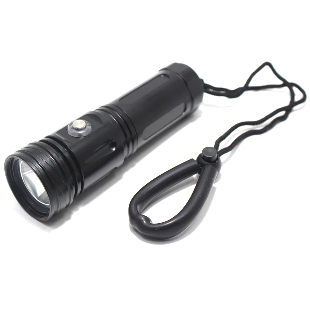 Linterna LED de buceo profesional L2, 5000 lúmenes, 100M, impermeable, táctica
