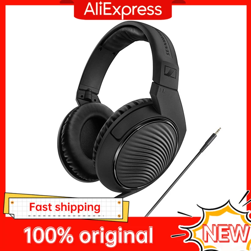 Sennheiser HD 200 Pro Professional Monitor Headphones Deep Bass Earphone Wired Noise Reduction HIFI Headset Gaming Music Headset