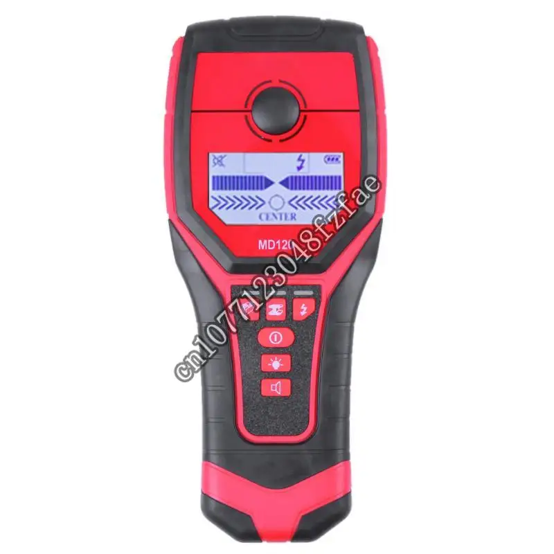 

Детектор металла для чувствительного обнаружения в стенах, проводки под напряжением и дерева с ЖК-дисплеем MD120, IP54, до 5 часов работы