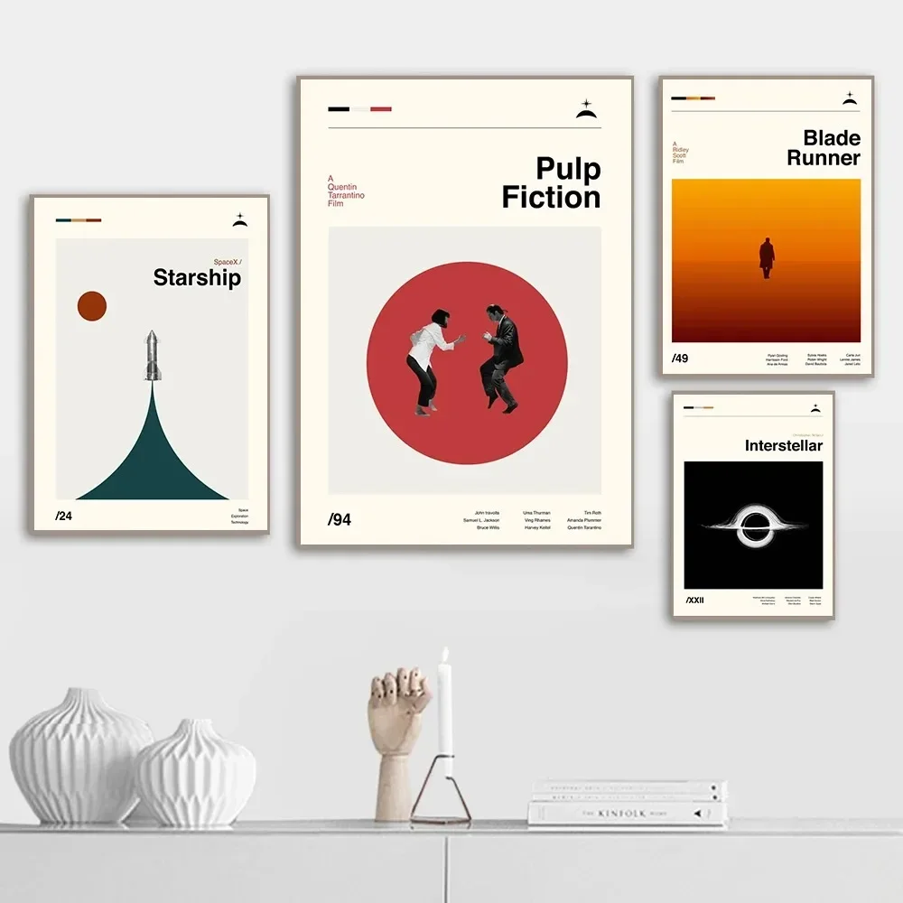 قماش اللوحة اللب الخيال الرجعية بين النجوم شفرة عداء 2049 ملصق وطباعة مجردة جدار الفن فيلم صورة ديكور غرفة نوم