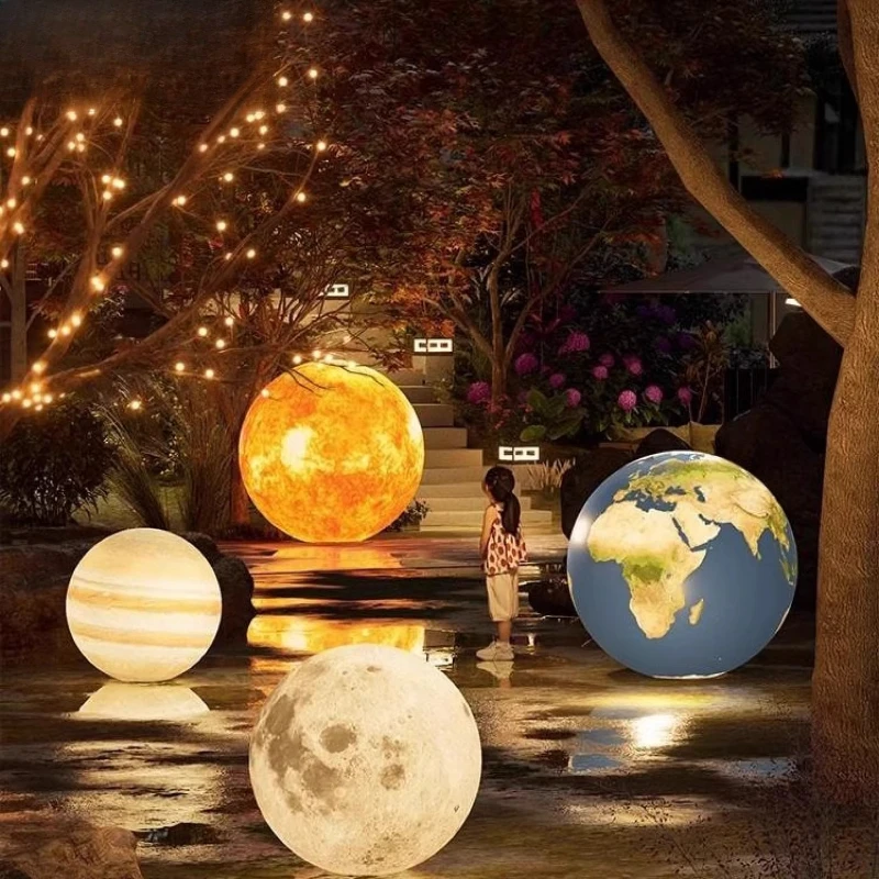 

Outdoor Waterproof Moon Light Solar Planet Light Landscape Garden Light Color Planet Decoration Ambient