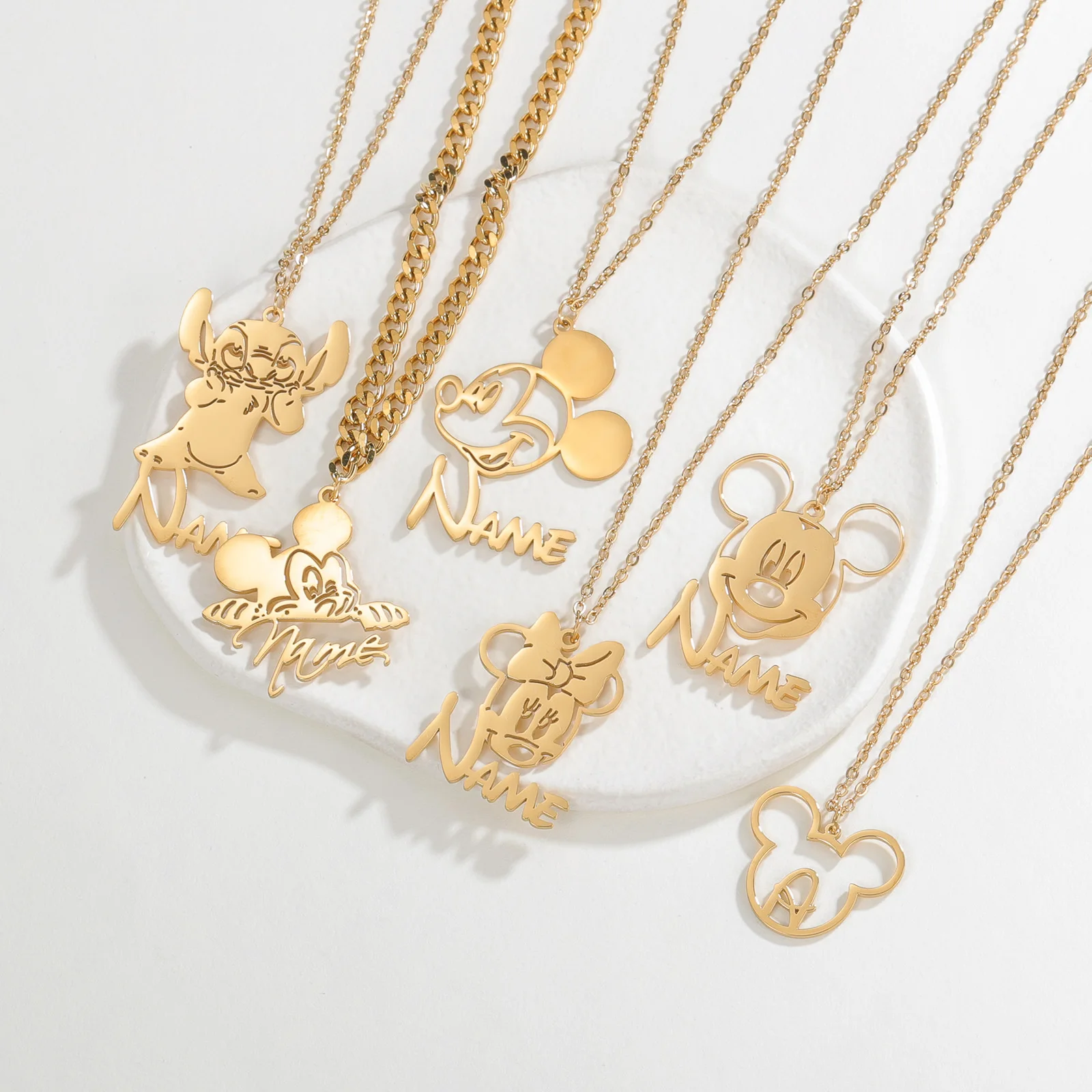

MINISO Disney Necklace Custom High Selling Kids Name Custom Necklace Disney Fairy Tale Necklace Exclusive Necklace Necklace