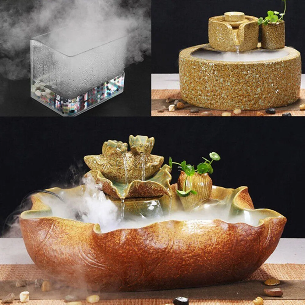 Mini Mist Maker Fogger for Water Fountain and Pond with Negative Ion Output and Automatic Water Level Safety Shutoff