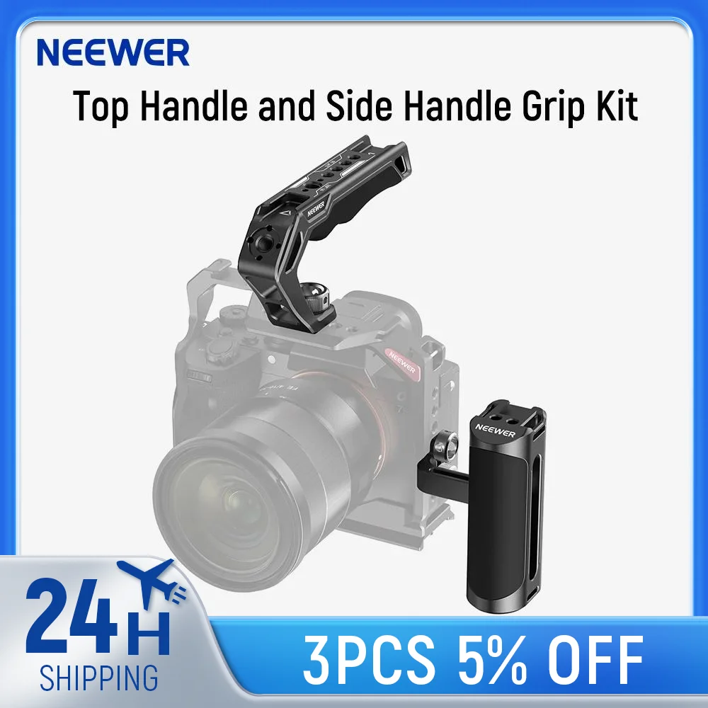 NEEWER Top Handle and Side Handle Grip Kit, 3/8