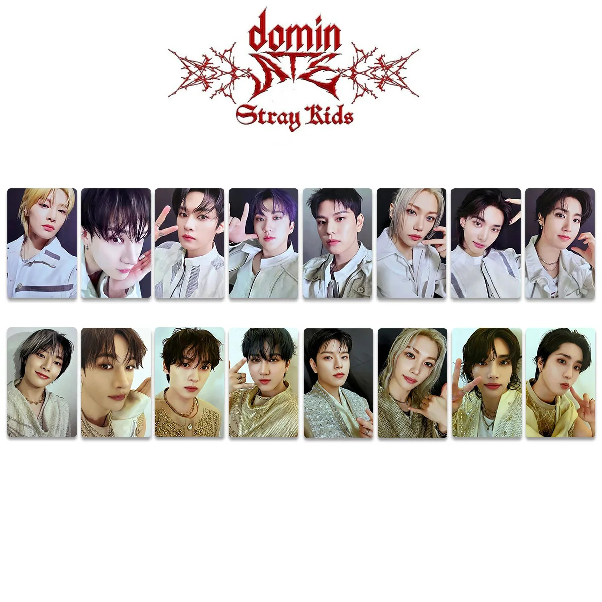

New Stray Kids 8PCS KPOP SKZOO DominATE World Tour Maniac Album Photo Album Photo Card LOMO Card Fan Collection Festival Gift