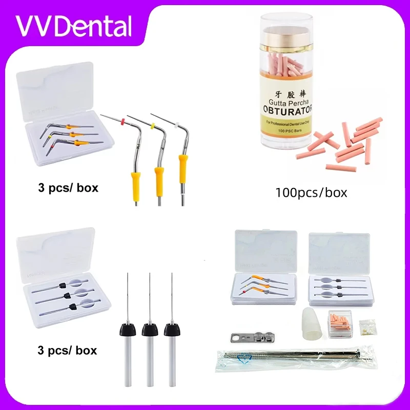 Dental Root Canal Obturation System Warm Gutta-Percha Gun Heating Pen Irrigator for Dentist Endo Dental Tools Refill Supplement