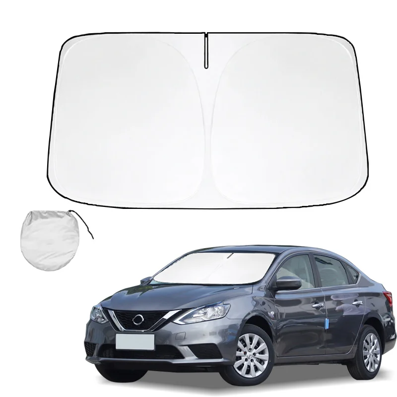 

For Nissan Versa 2007-2024 Car Windshield Sunshade Anti UV Foldable Sun shade Reflective Summer Protection Auto Accessories