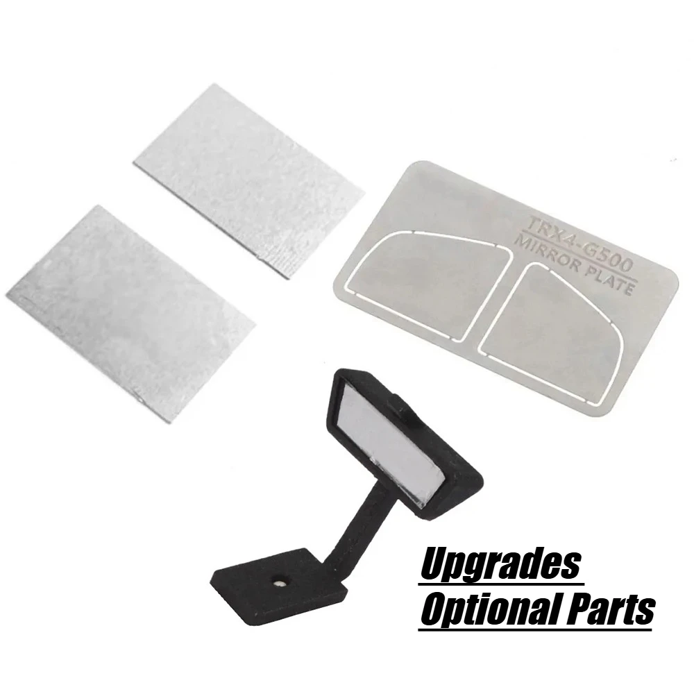 RC Left Right Side Mirror Set with Reflective Lens for TRX-4 G500 TRX-6 G63 1:10 Scale Crawler Body Accessories