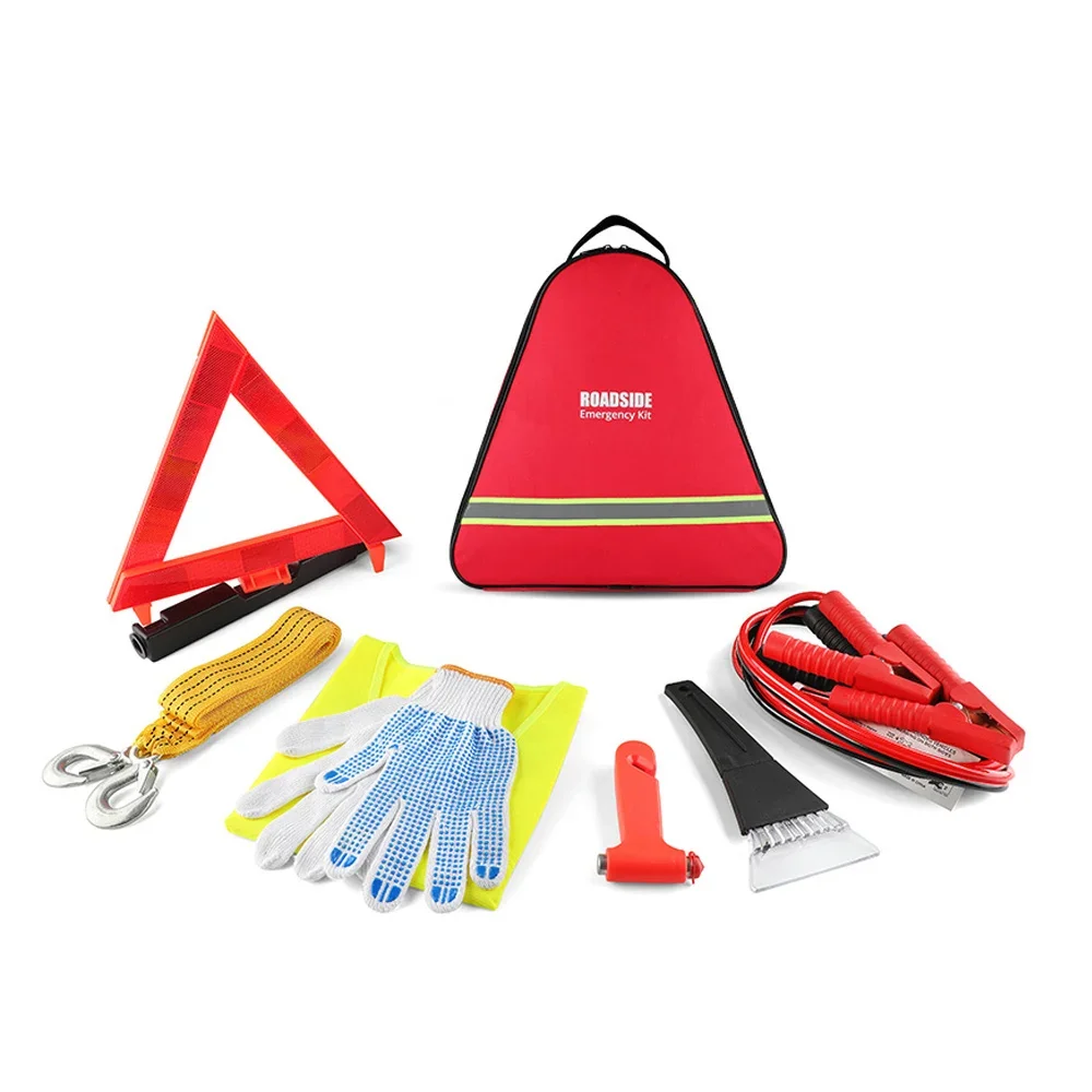 Car Emergency Door Open Kit Custom Travel Roadside Assistance Portable 8 PiecesUnlock Safety Hammer Tool Kit