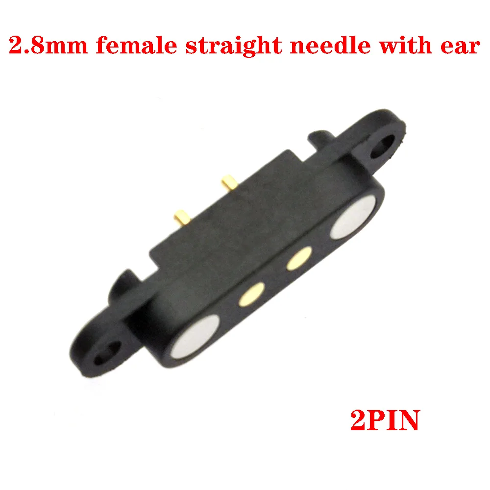 1-5ชิ้นขั้วต่อ pogopin แม่เหล็กกระแสสูง2/4/5ขั้วหญิงแจ็ค2.54/2.8มม. สปริงขั้วต่อ DC