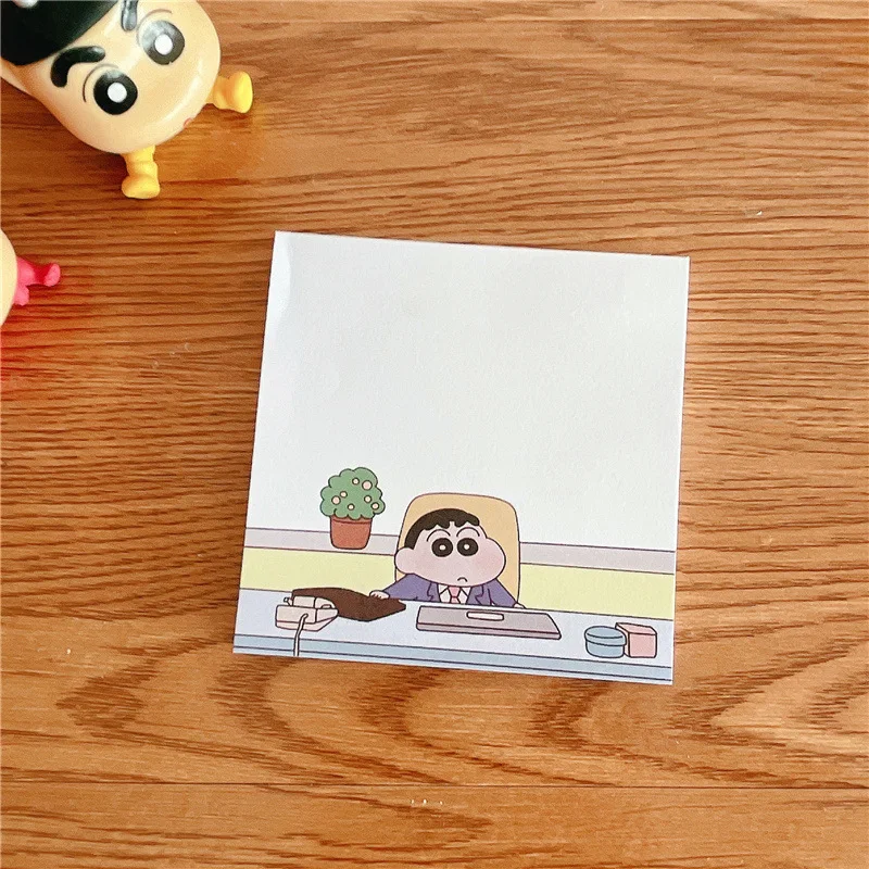 Crayon Shin-chan sticky notes. Non-adhesive tearable memo pads. Family, school, office message pads, stationery gifts. view 2