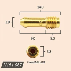 Pilot Jet de ralenti, Mikuni Carb, N151.067, Kawasaki KZ1000, GS1000, GS1100, DR-350, Taille 30-65