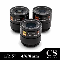 WGWK High Quality Industrial 4mm/6mm/8mm Fixed Focus Lens 1/2.5