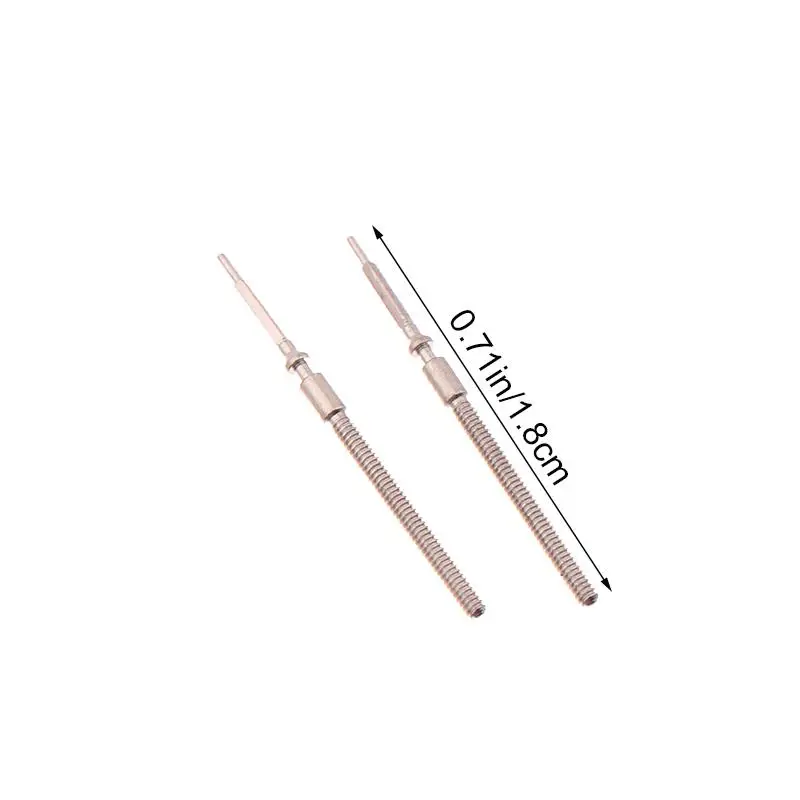 (BF06)2Pcs 3135 Winding Stem Movement Repair Tool 3135 Movement Winding Stem Steel Handle Rod Steel Stem Crown Metal Watch Stems