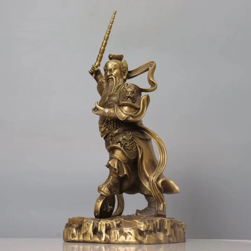 Brass statue of the celestial official Wang Lingguan, all-copper statue of the celestial official Wang Tianjun, powerful celesti