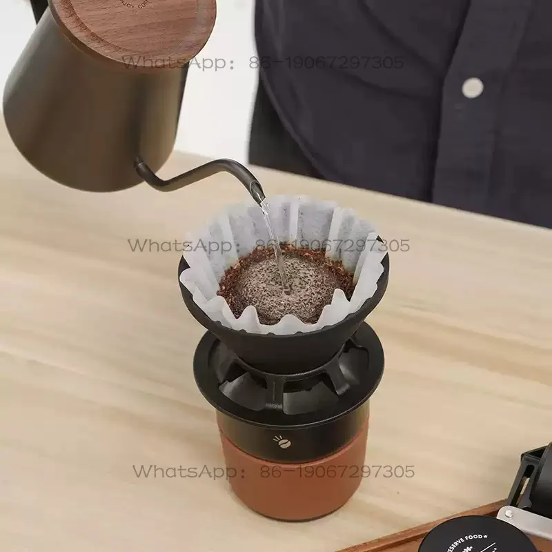 Outdoor camping silicone folding filter cup creative portable coffee filter cup V60 cake cup filter