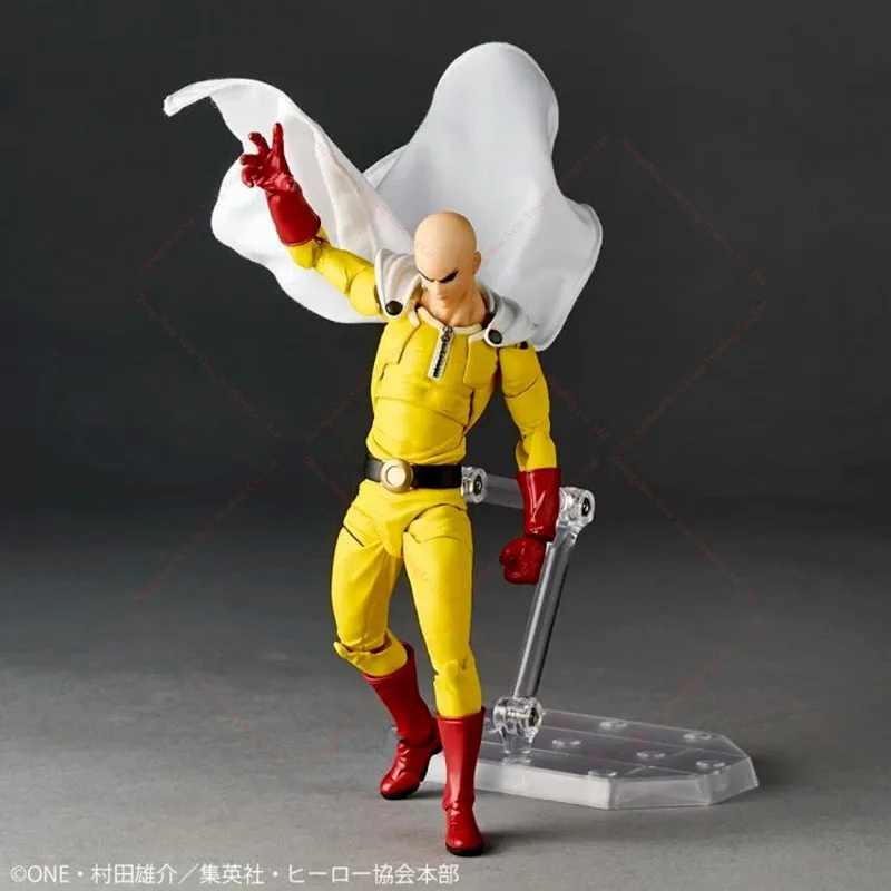 متوفر في المخزون Kaiyodo One Punch Man Saitama Amazing Yamaguchi Revoltech Saitama Anime Action Collection أرقام نموذج ألعاب هدايا
