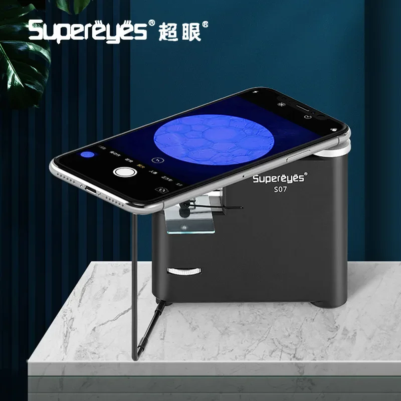 Observation on the Sterilization Process of Superocular Cell Phone Bacteria Biomicroscope Portable Children's Optical 1000-fold