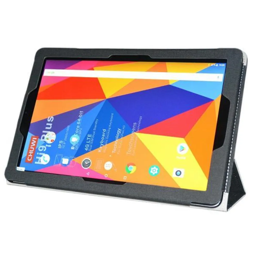 For Chuwi Hipad Tablet Leather Case Chuwi 10.1 Hipad X Stand Funda Cover Full Protection Anti-drop Tri Fold Protective Case