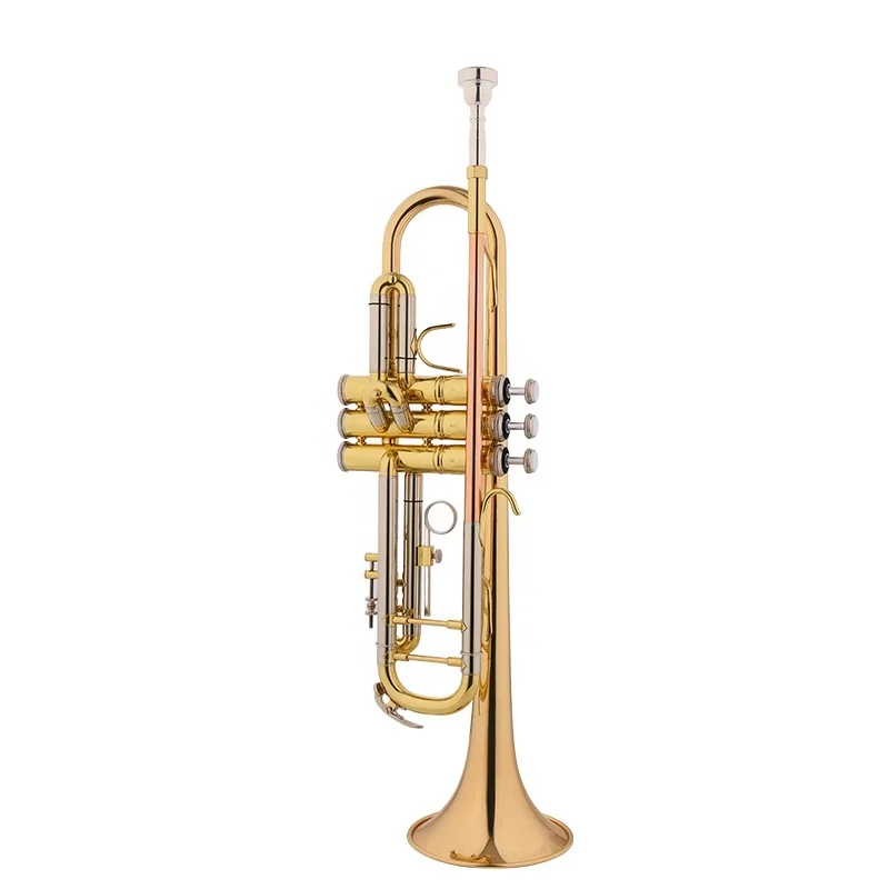 Trumpet instrument B-flat phosphor copper mouthpiece tube white copper variable voice tube professional wind band