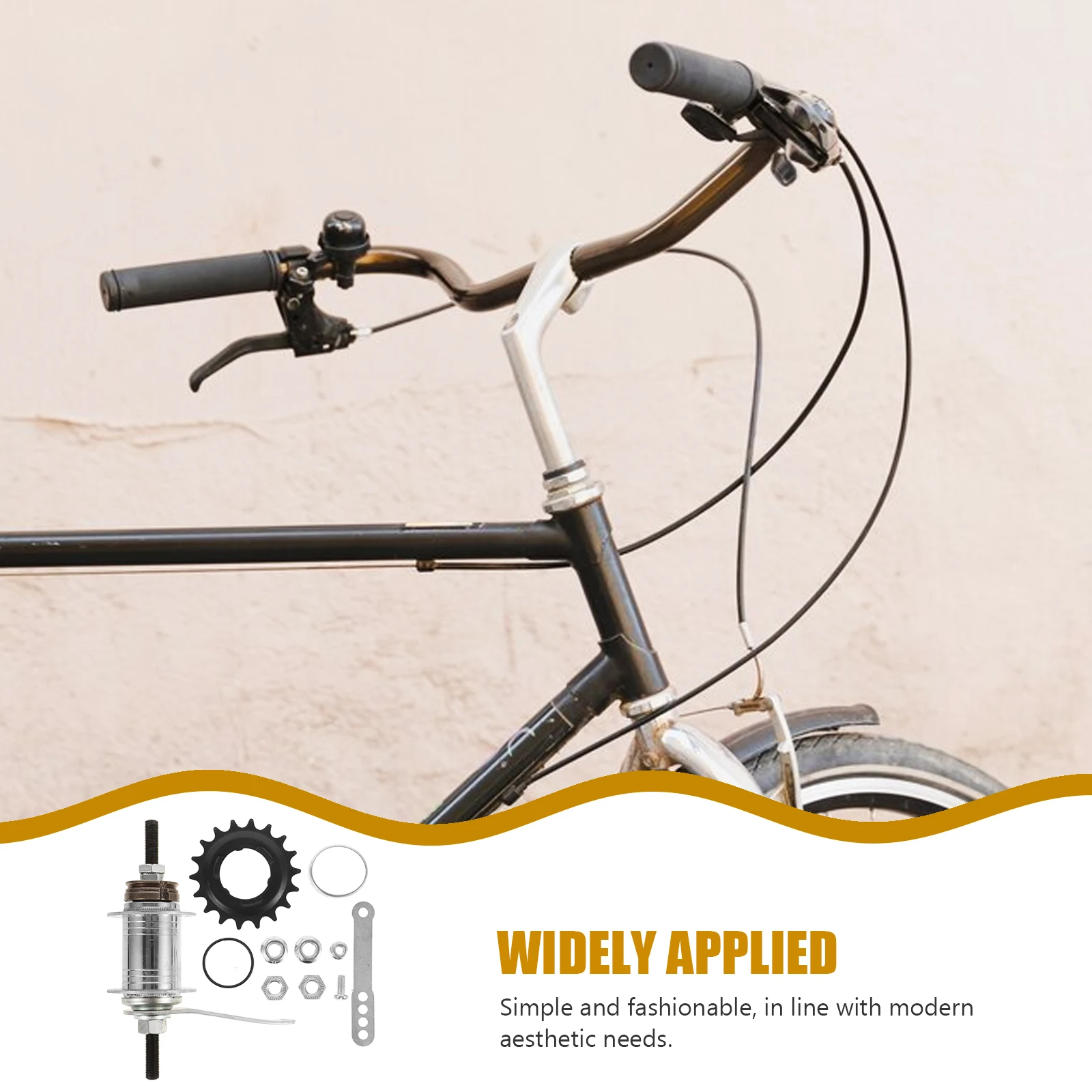 

1 set 1 Set Bicycle Rear Hub Part Reverse Bike Brake Replacement Lightweight Metal Back Brake 32 Holes Stylish Design