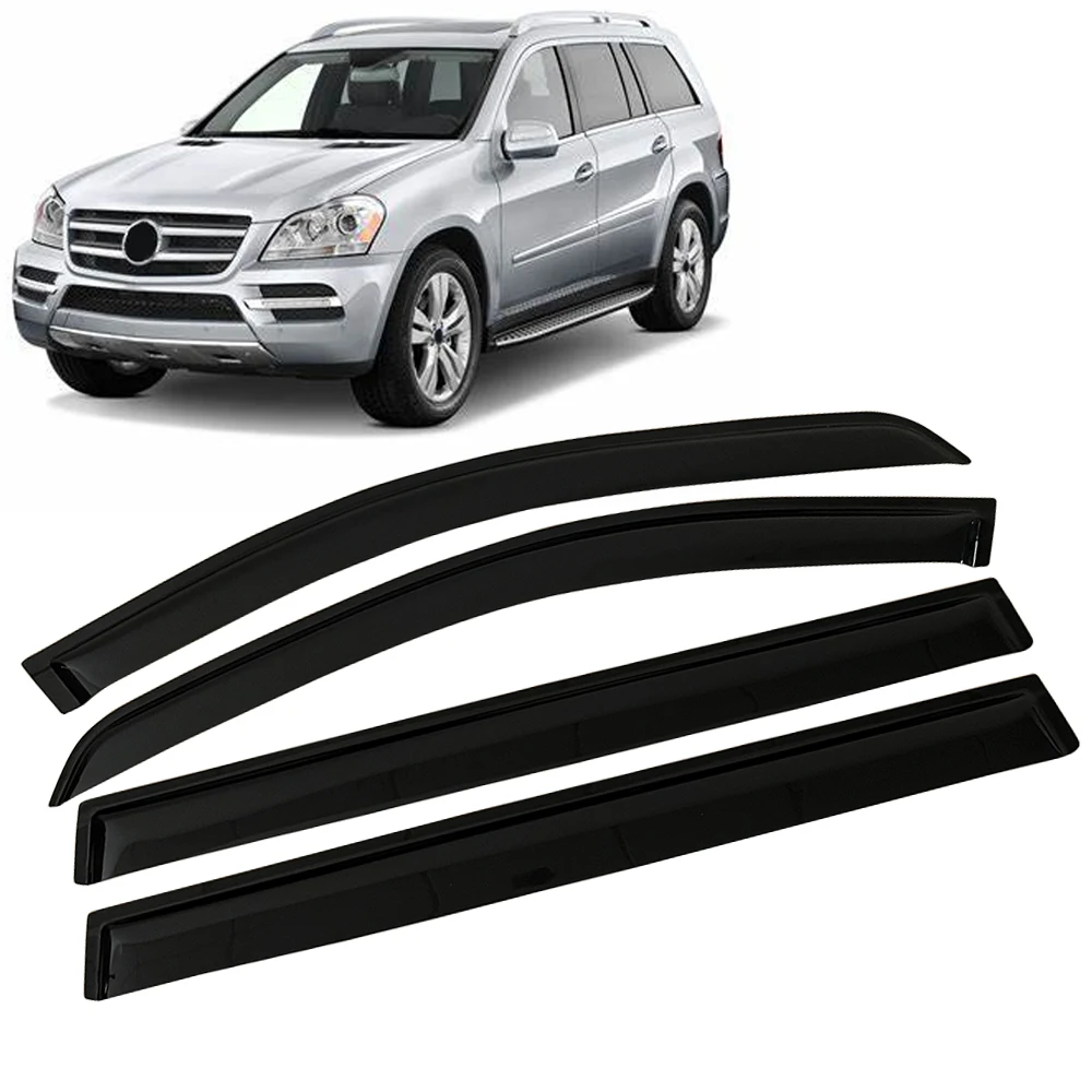 

Оконный козырек для MERCEDES-BENZ GL-CLASS X164 2007 2008 2009 2010 2011 2012, ветровые дефлекторы, защита от дождя, дверной козырек, вентиляционный козырек
