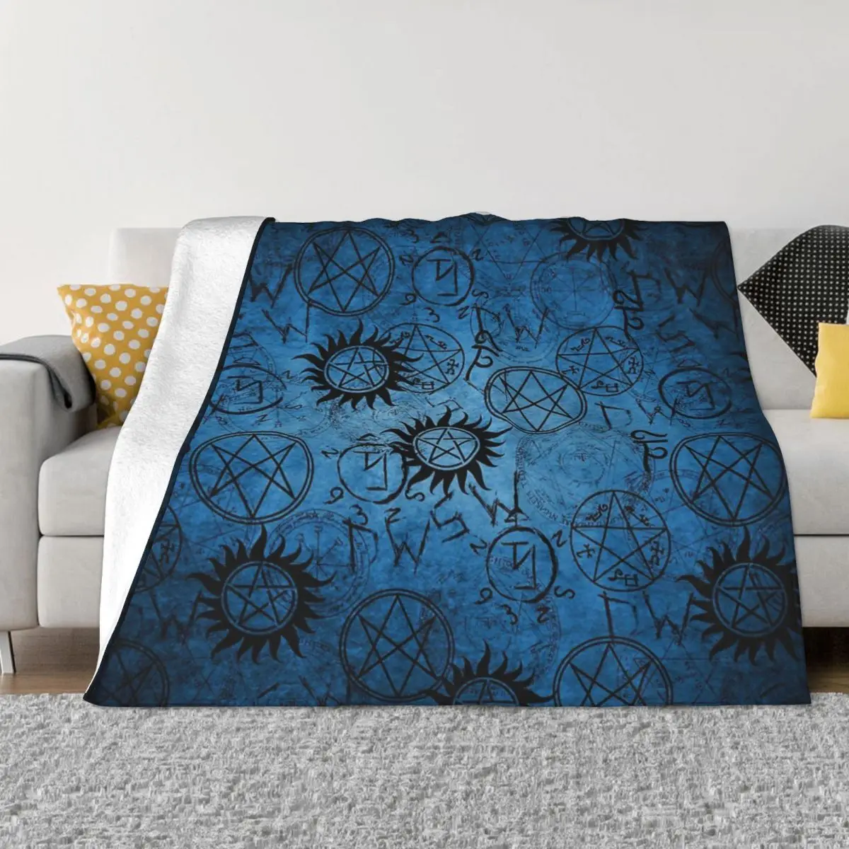 Supernatural Blue Home Bed Blanket Quilt For Bed Blankets And Blankets Throw Blanket