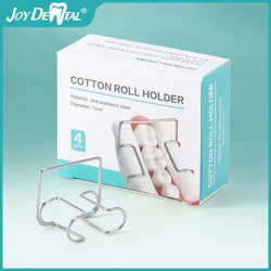 Aço inoxidável Dental Algodão Roll Holder, clipe autoclavável, ferramenta ortodôntica, clínica, Ortho Lab Supplies, 4pcs por caixa