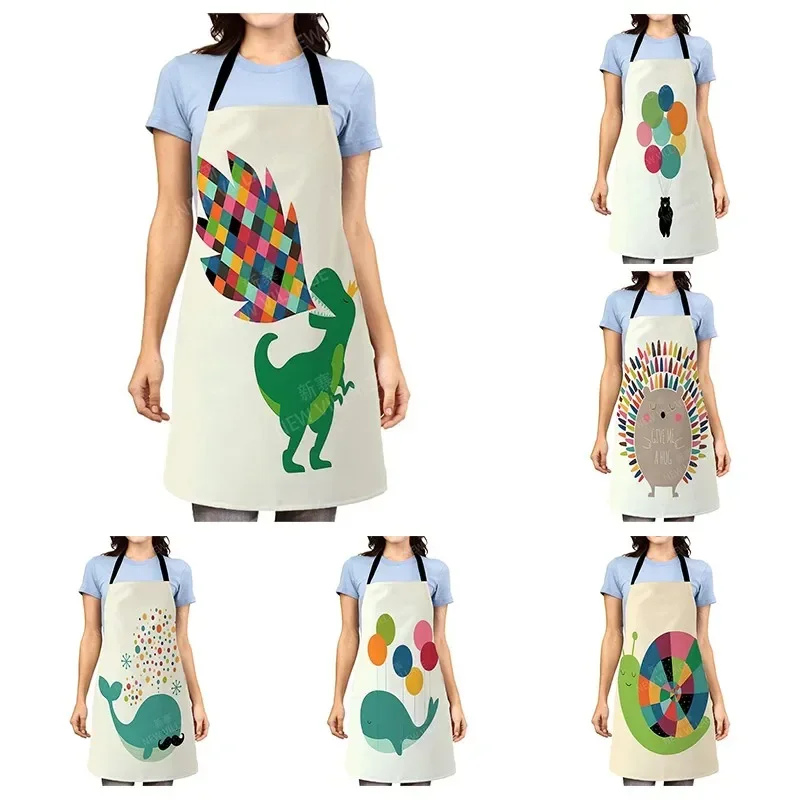 Cartoon Aesthetic Women kitchen apron kids original Children Waterproof girl princess waiter work apron oil proof kawaii cute